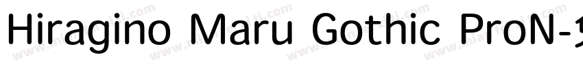 Hiragino Maru Gothic ProN字体转换